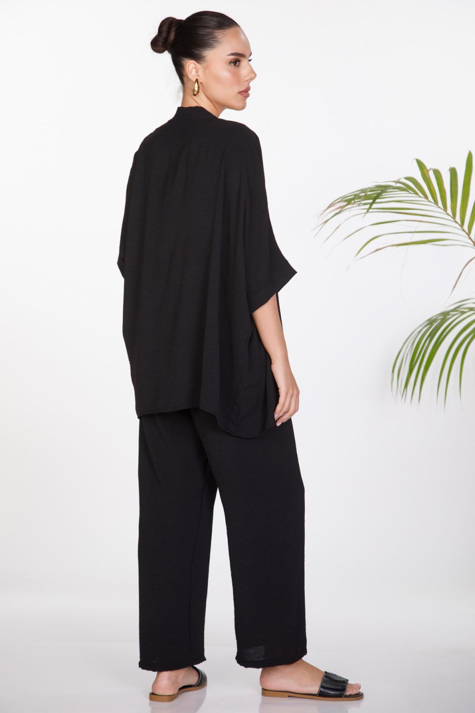 Kimono, pants with elastic band co-ord