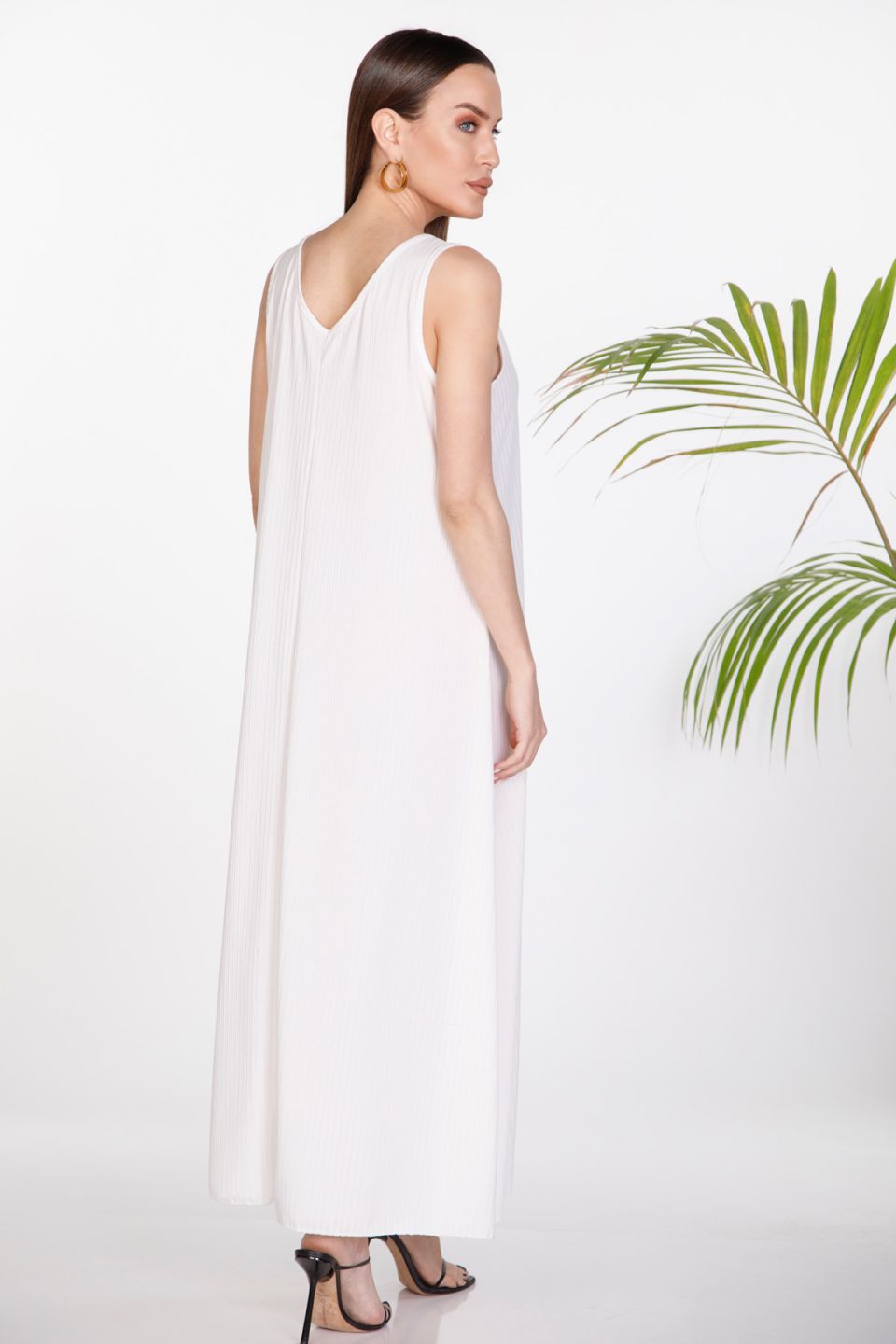Oversized ribbed maxi dress