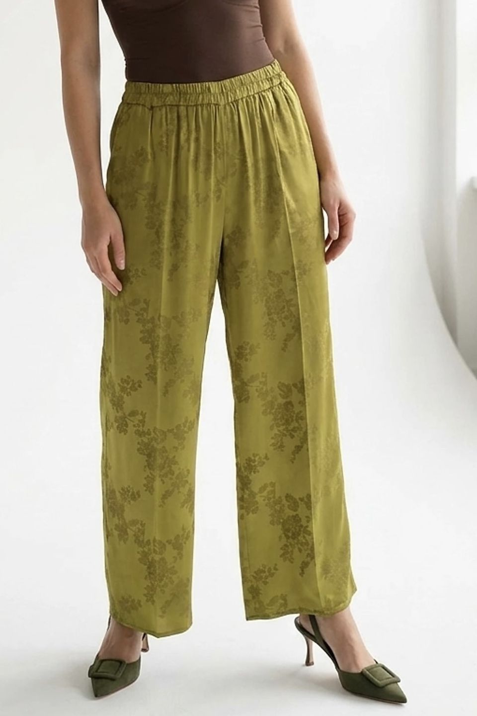 Παντελόνι jacquard με λάστιχο