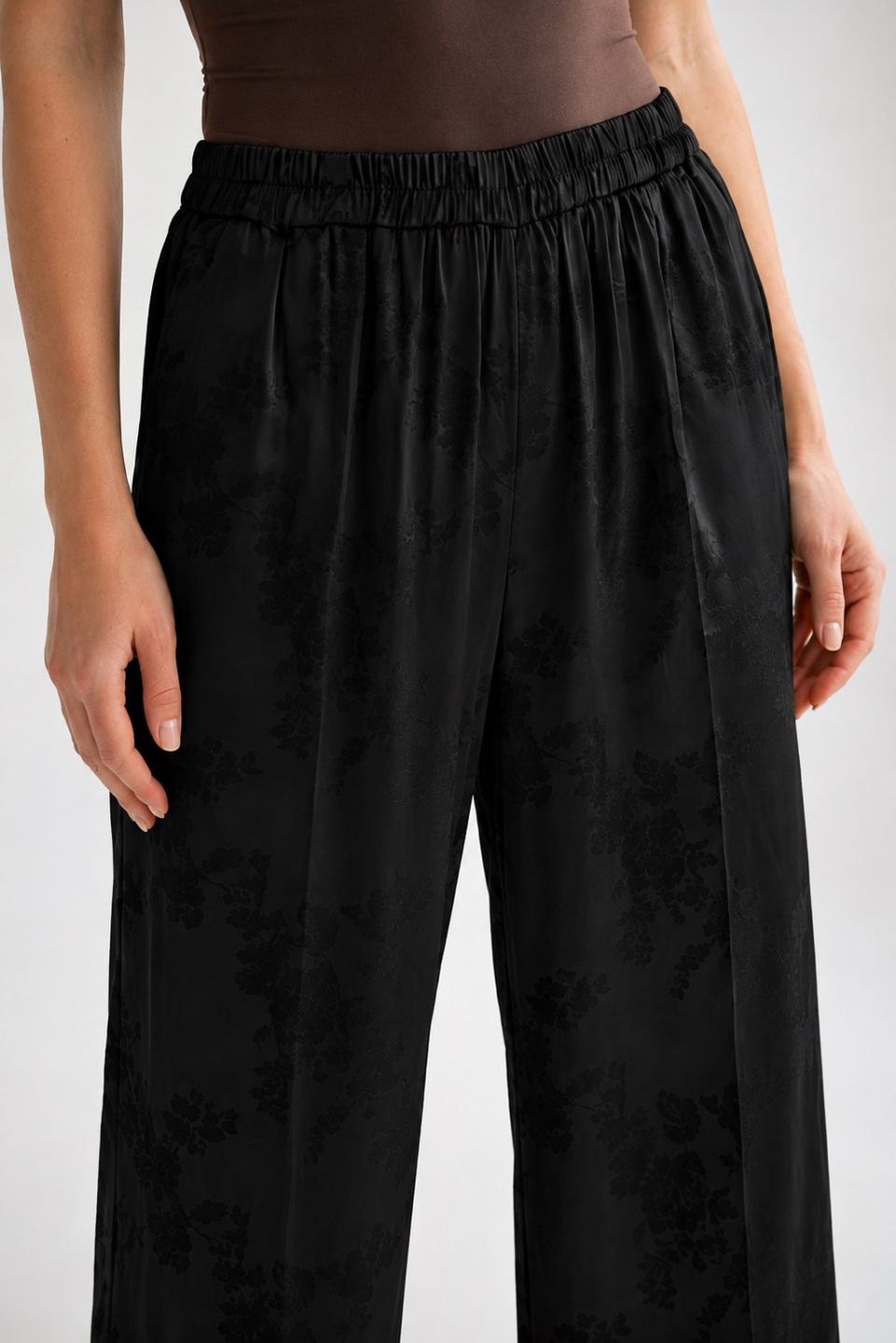 Παντελόνι jacquard με λάστιχο