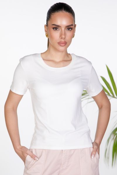 T-shirt με στρογγυλή λαιμόκοψη