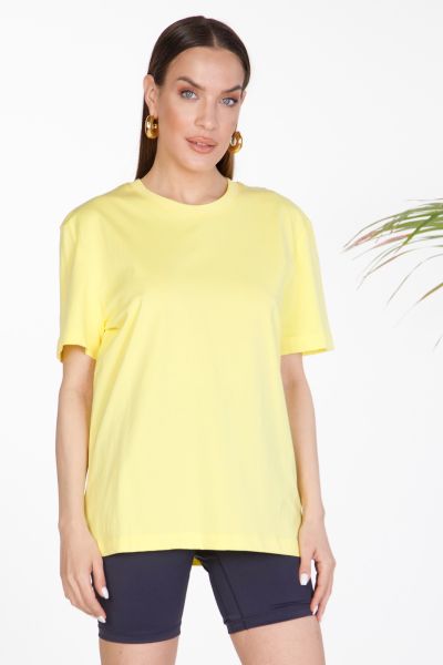 Basic t-shirt με στρογγυλή λαιμόκοψη
