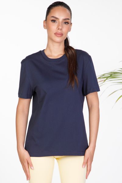 Basic t-shirt με στρογγυλή λαιμόκοψη
