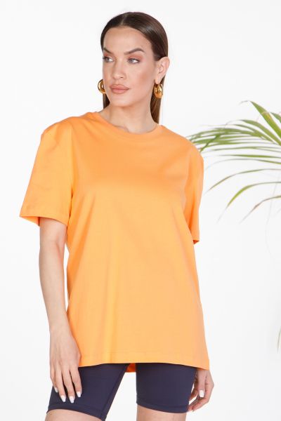 Basic t-shirt με στρογγυλή λαιμόκοψη