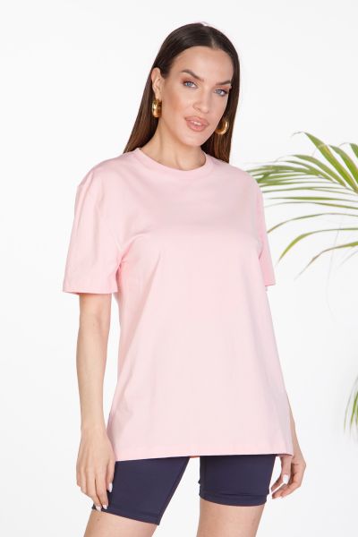 Basic t-shirt με στρογγυλή λαιμόκοψη