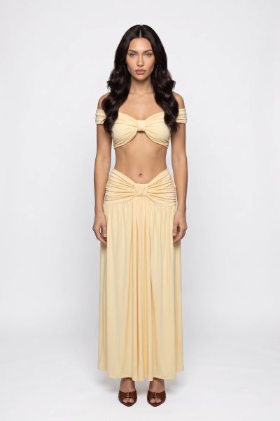 Σετ crop top & maxi φούστα