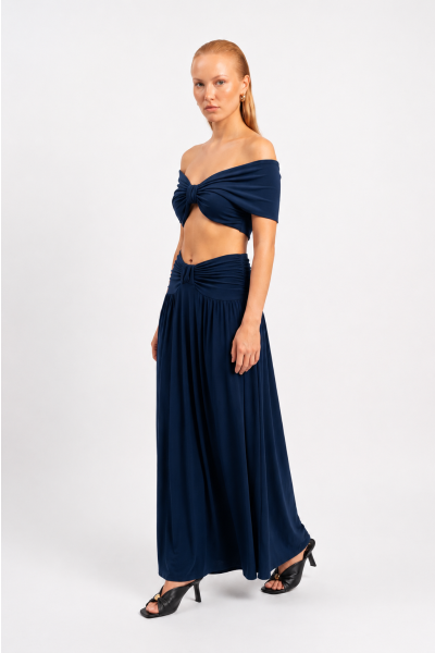 Σετ crop top & maxi φούστα