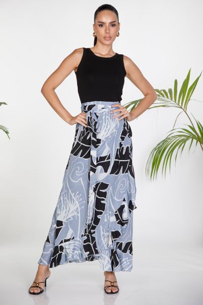 Maxi wrap boho skirt with ruffles