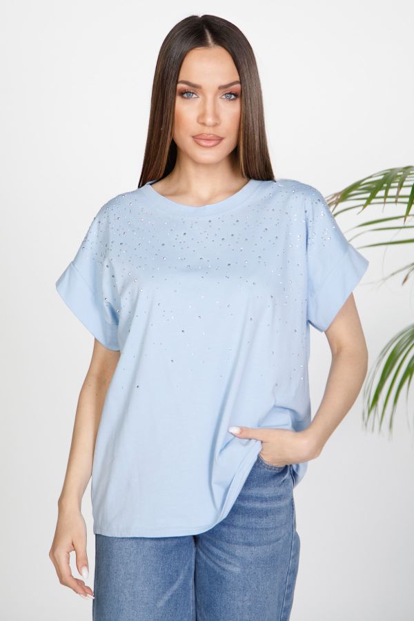 T-shirt με στρας