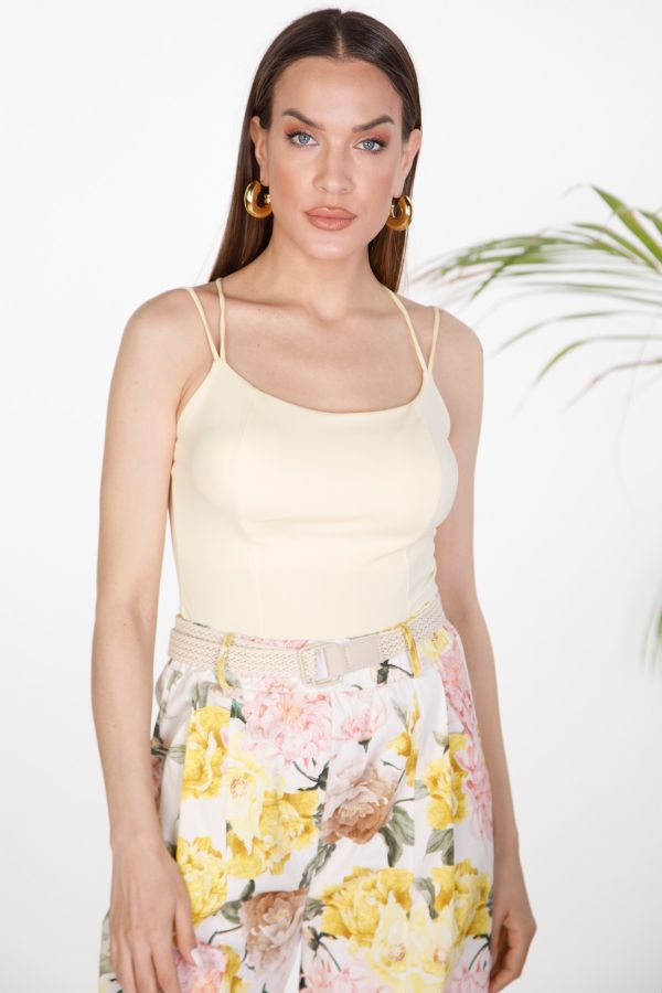 Top with Cups and Crisscross Back