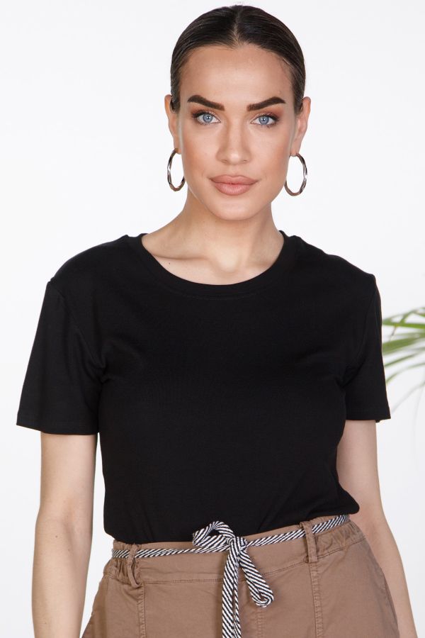 T-shirt με στρογγυλή λαιμόκοψη