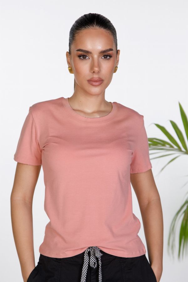 T-shirt με στρογγυλή λαιμόκοψη