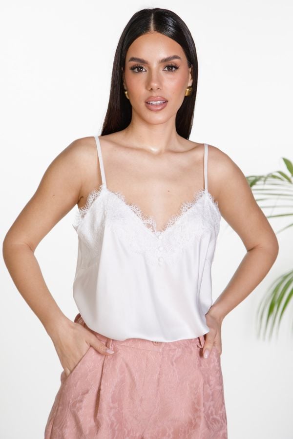 Lingerie μπλούζα με λεπτή τιράντα