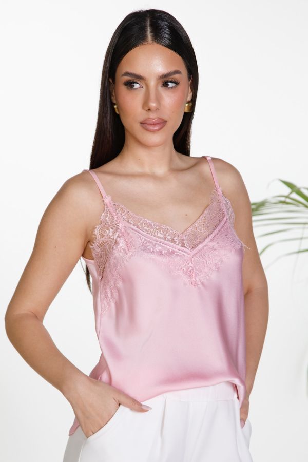 Lingerie μπλούζα με λεπτή τιράντα