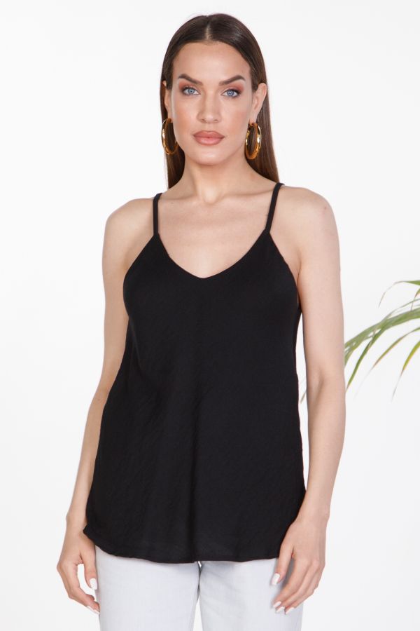 Linen strappy top