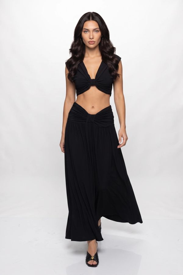 Σετ crop top & maxi φούστα