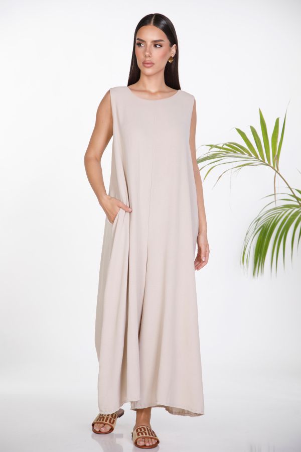 Sleeveless flowy jumpsuit