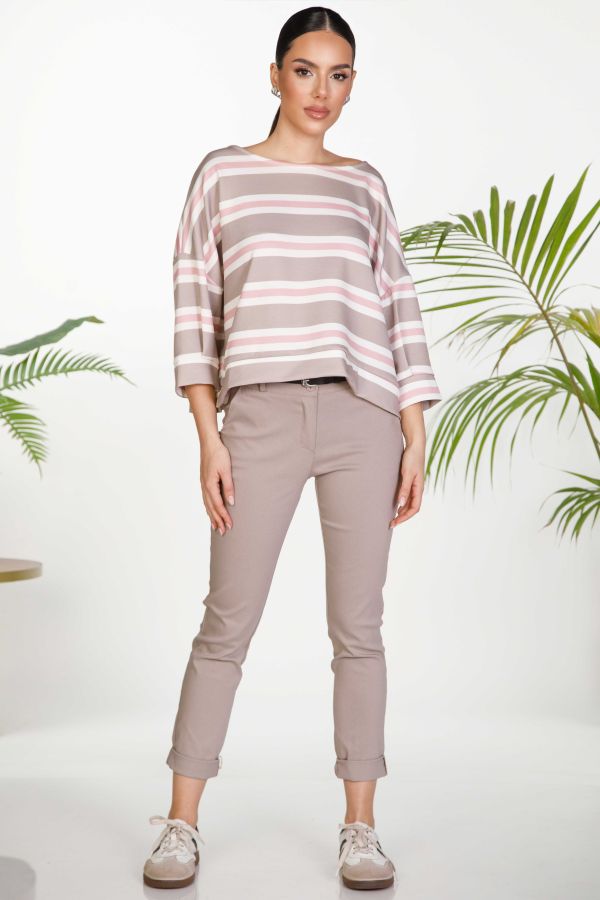 Highwaisted skinny trousers with belt
