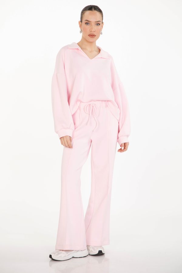 Tracksuit pants with drawstring