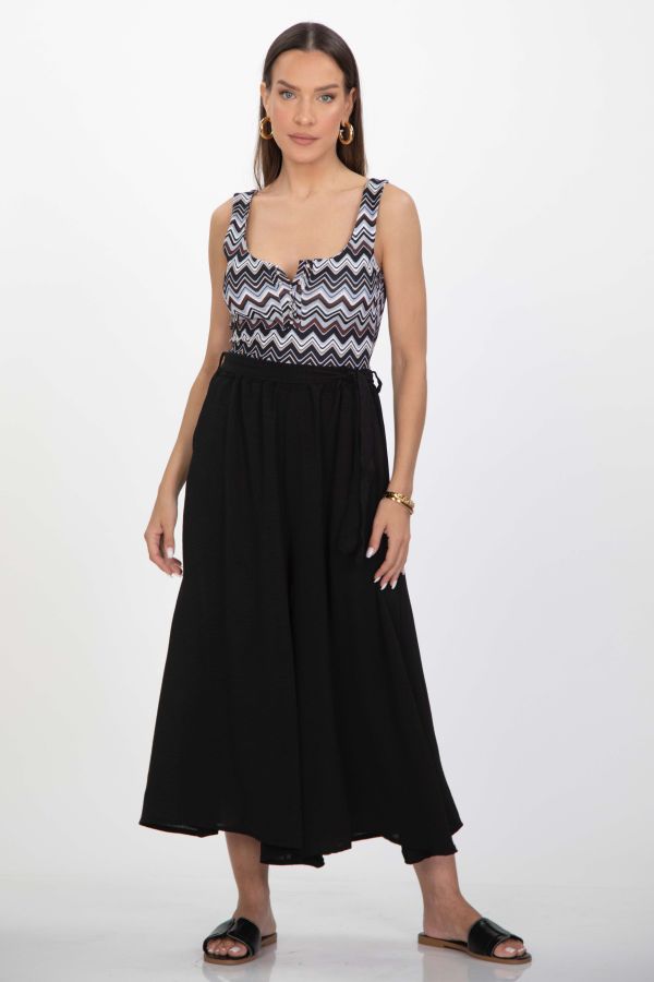 Elastic waist culottes