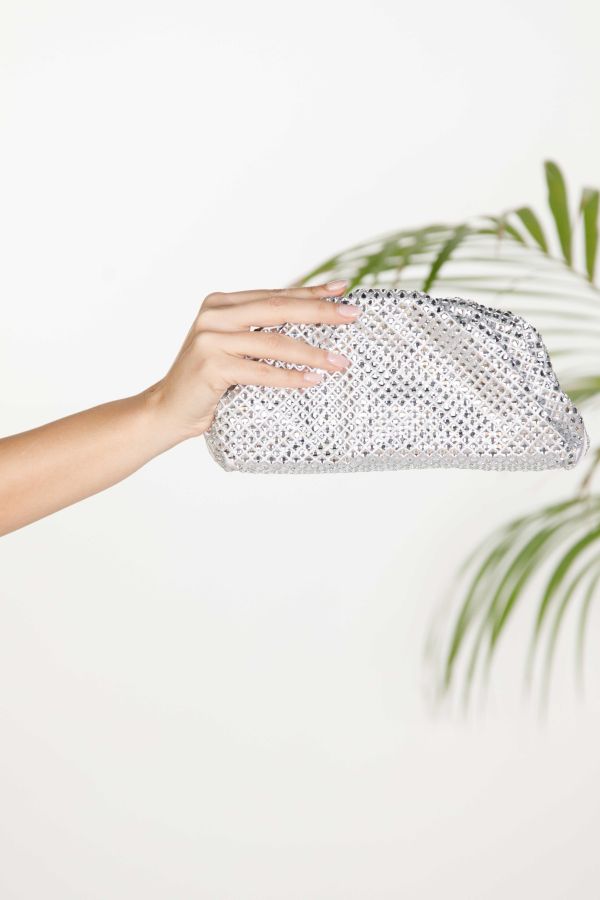 Clutch με μεγάλα στρας