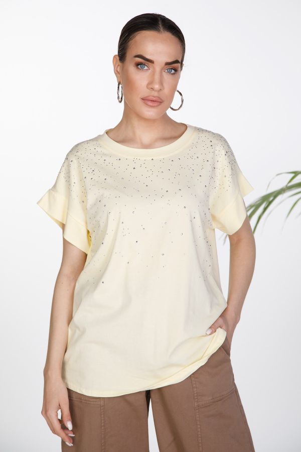 T-shirt με στρας