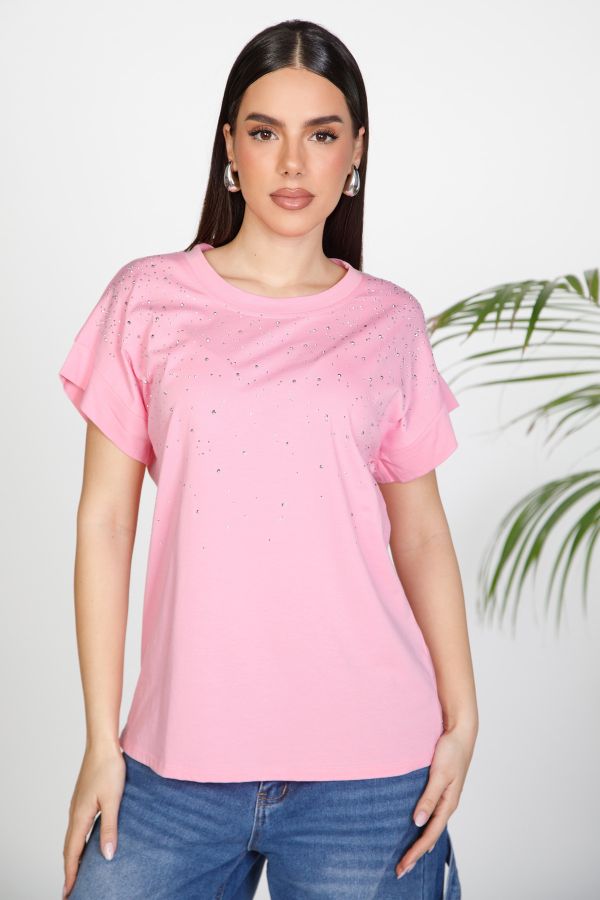 T-shirt με στρας
