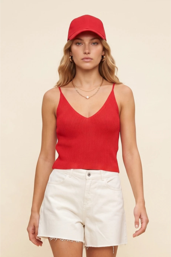 Πλεκτό crop top