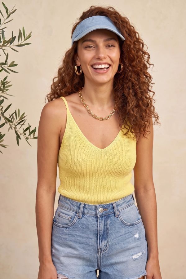Πλεκτό crop top