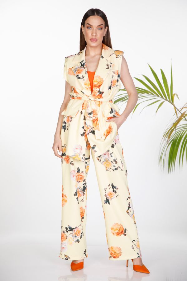 Floral co-ord vest and trousers set
