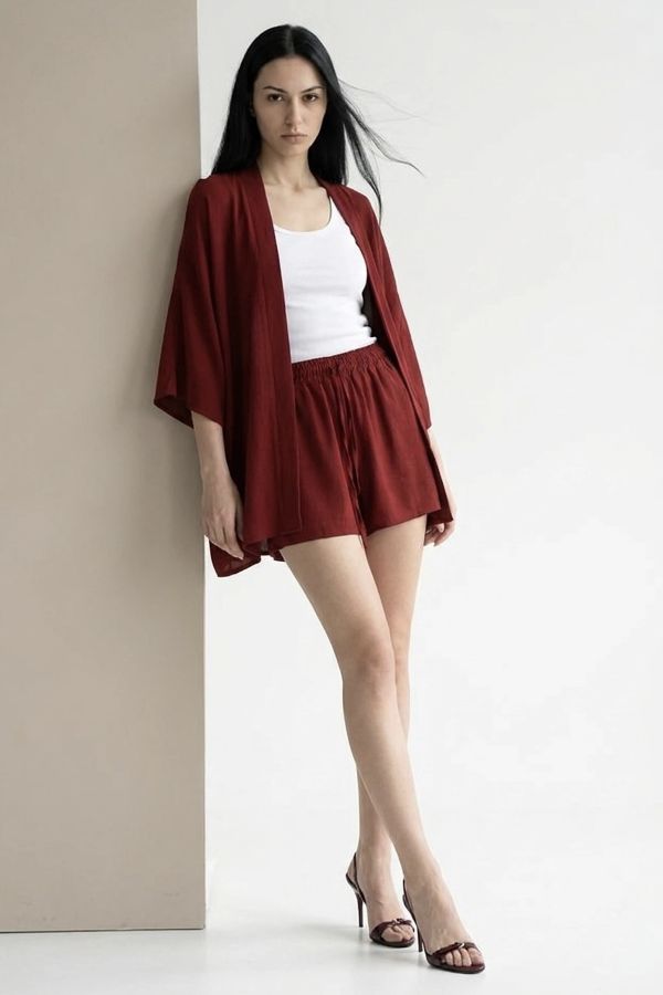 Kimono and shorts set