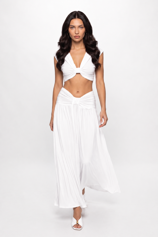 Σετ crop top & maxi φούστα