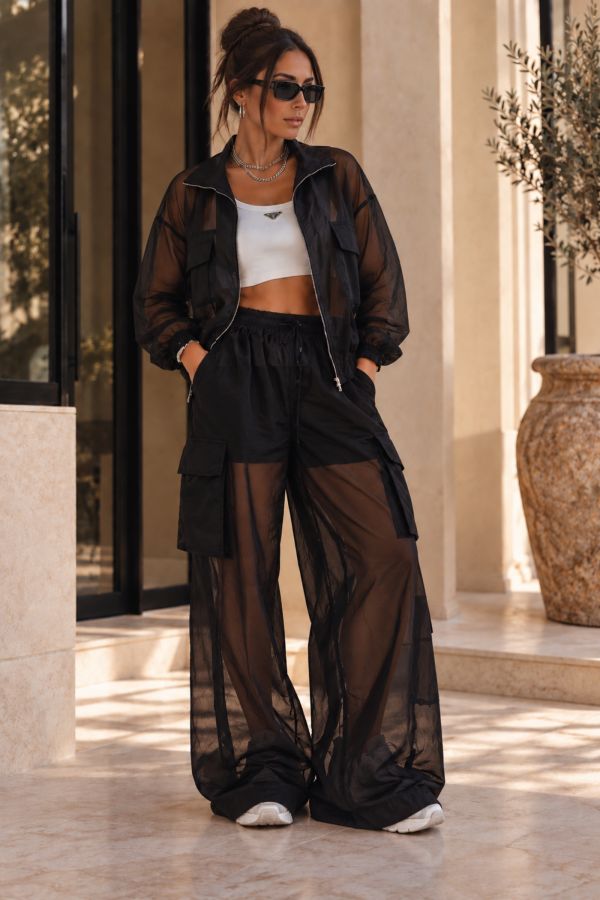 See through σετ με cargo λεπτομέρειες