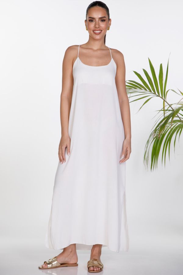 Maxi dress with cross back