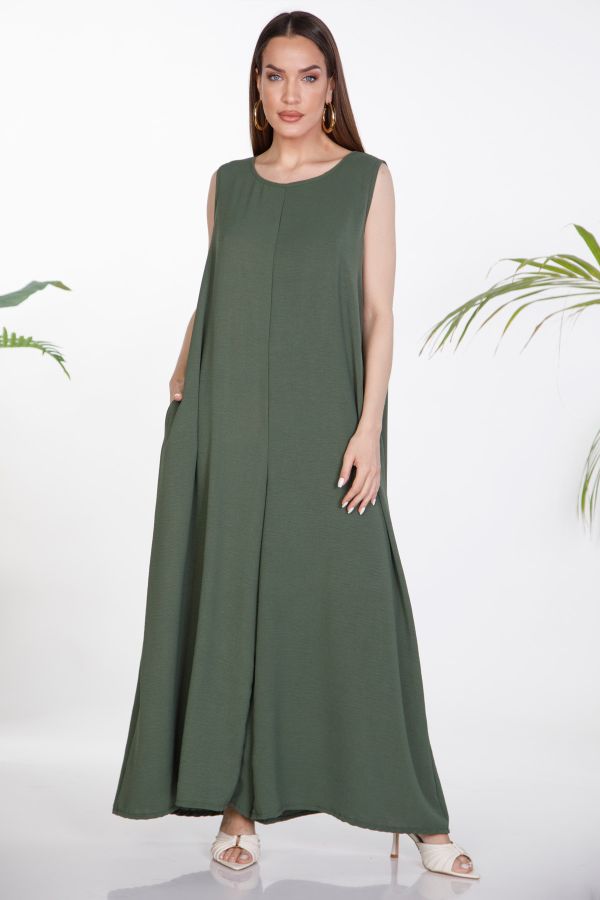 Sleeveless flowy jumpsuit