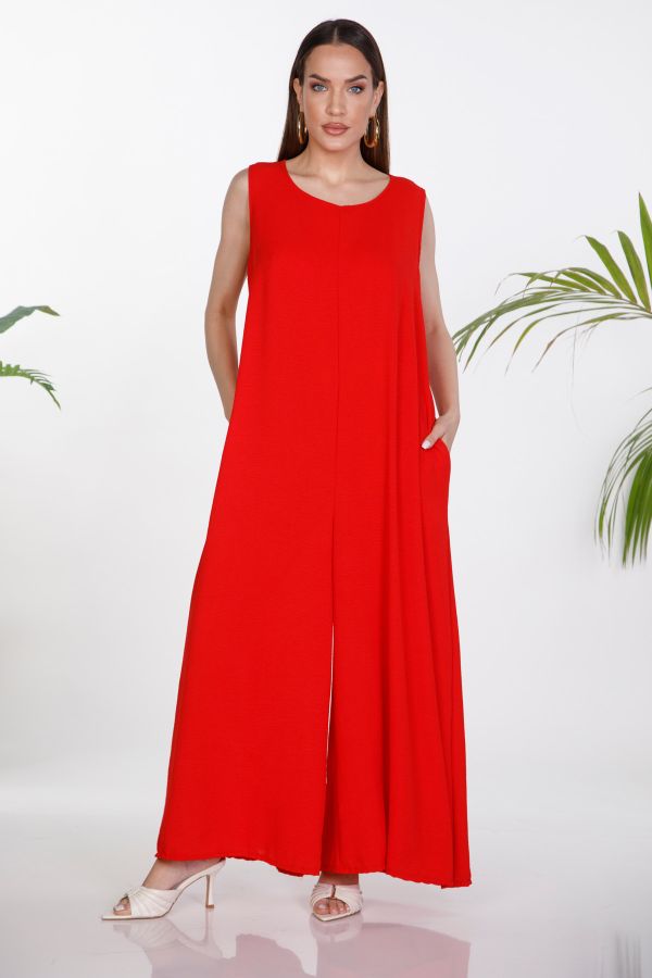 Sleeveless flowy jumpsuit