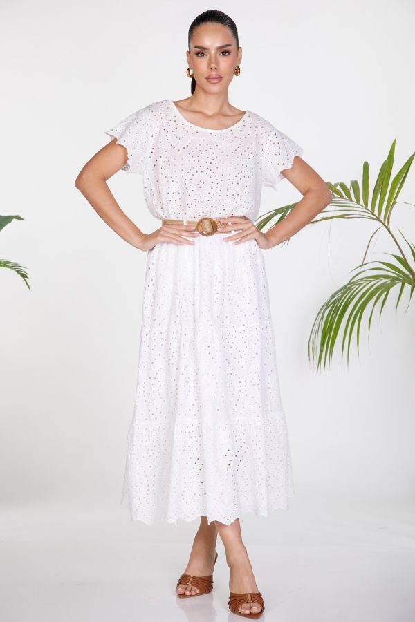 Sangallo midi skirt