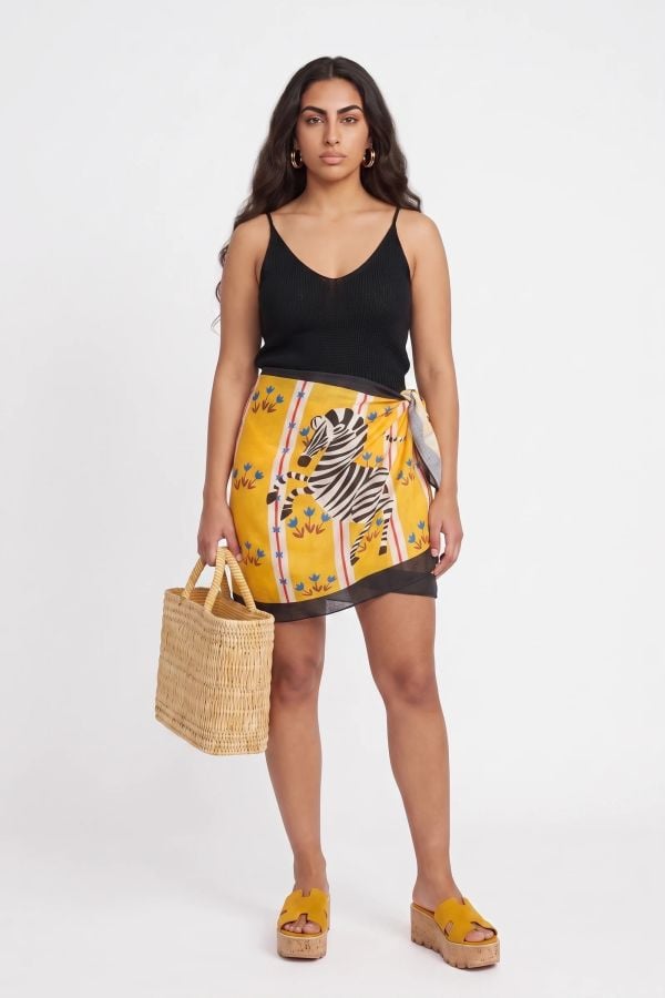 Παρεό με print zebra