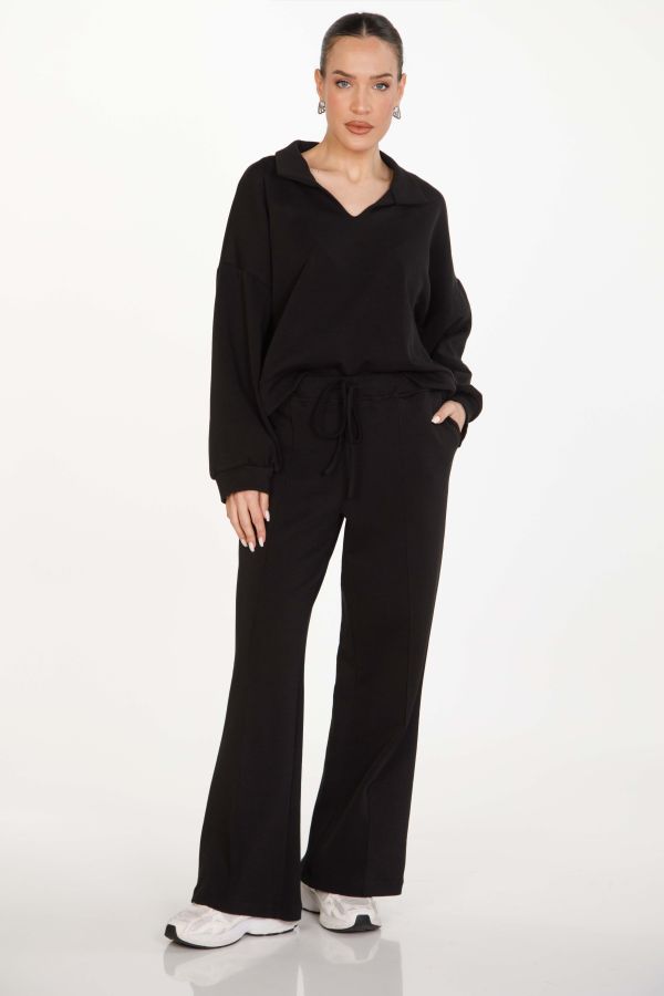 Tracksuit pants with drawstring
