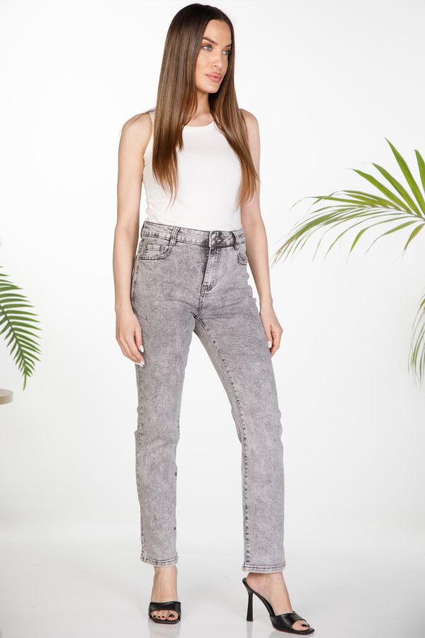 Slim fit denim pants