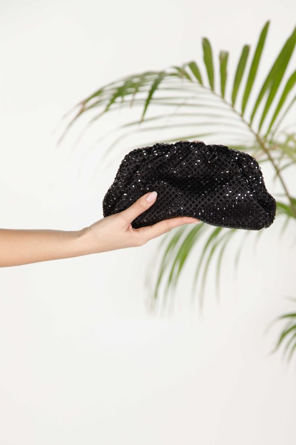 Clutch με μεγάλα στρας