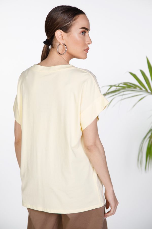 T-shirt με στρας