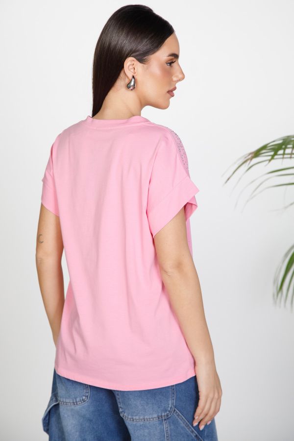 T-shirt με στρας