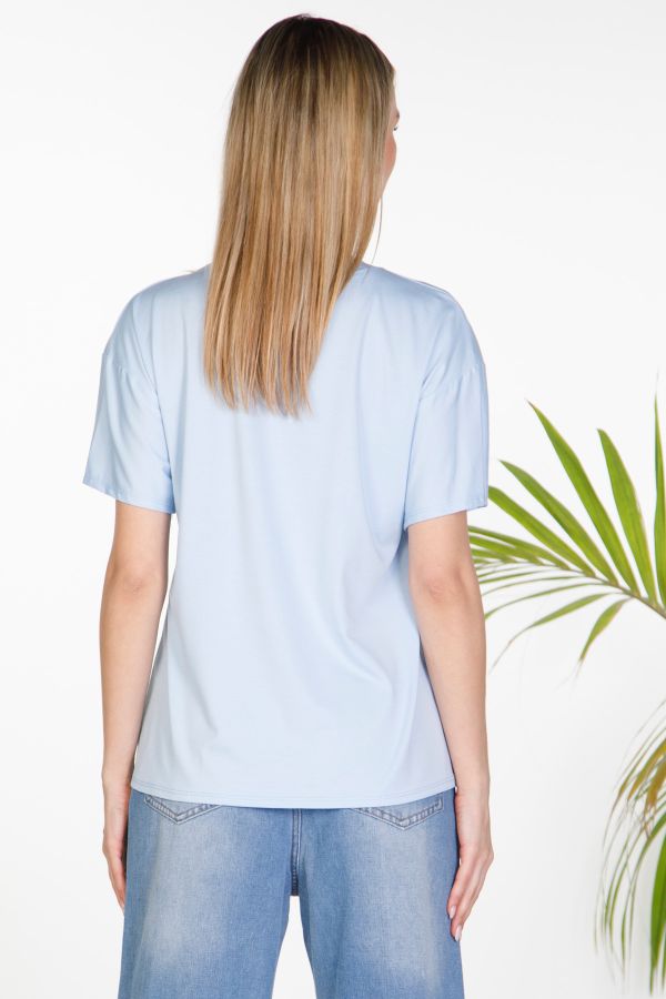 T-shirt with Pocket rhinestones