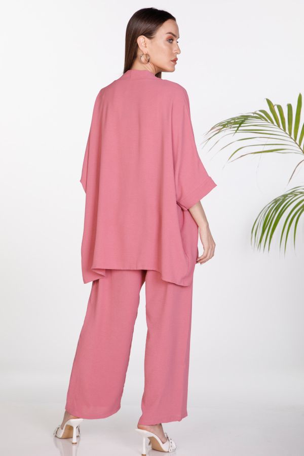 Kimono, pants with elastic band co-ord