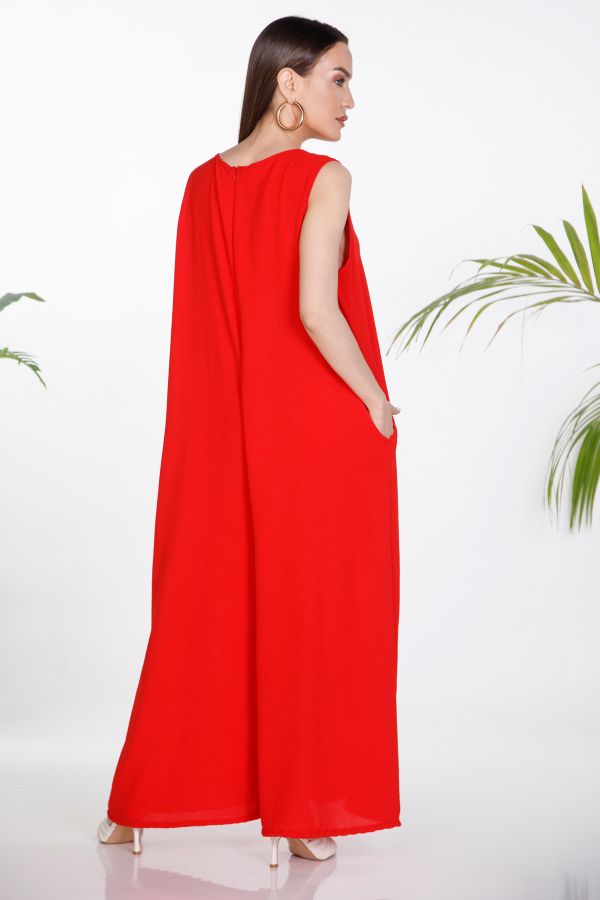Sleeveless flowy jumpsuit