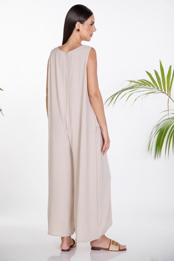 Sleeveless flowy jumpsuit