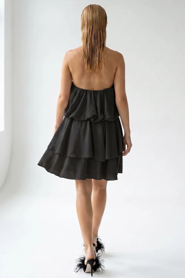Halter neck ολόσωμο σορτς με βολάν