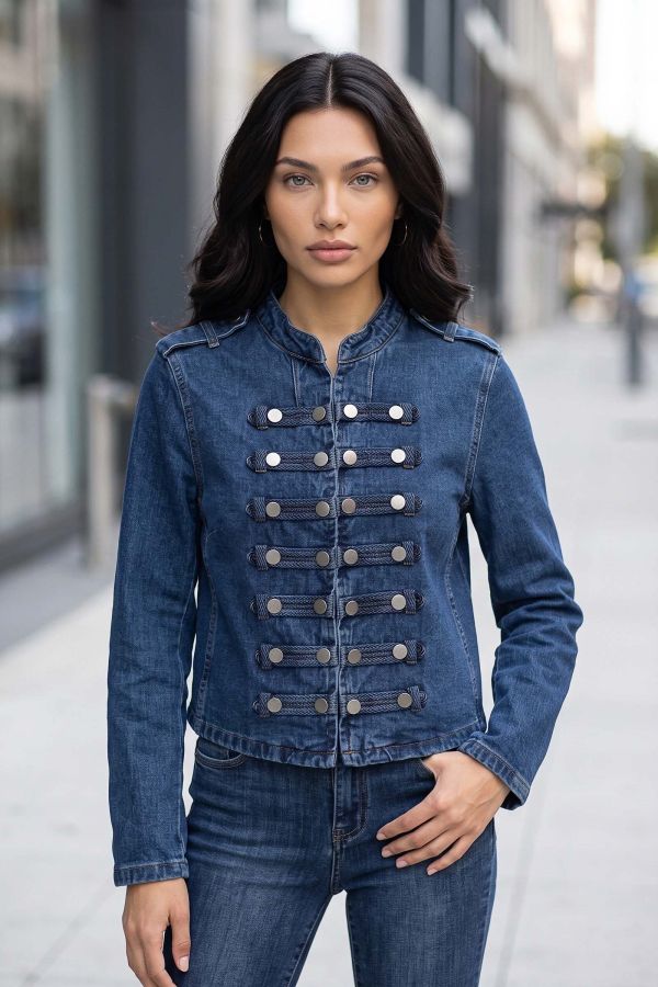 Μακρυμάνικο jacket με κουμπιά μπροστά