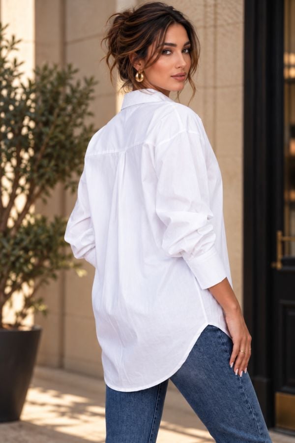 Ασύμμετρο oversize πουκάμισο